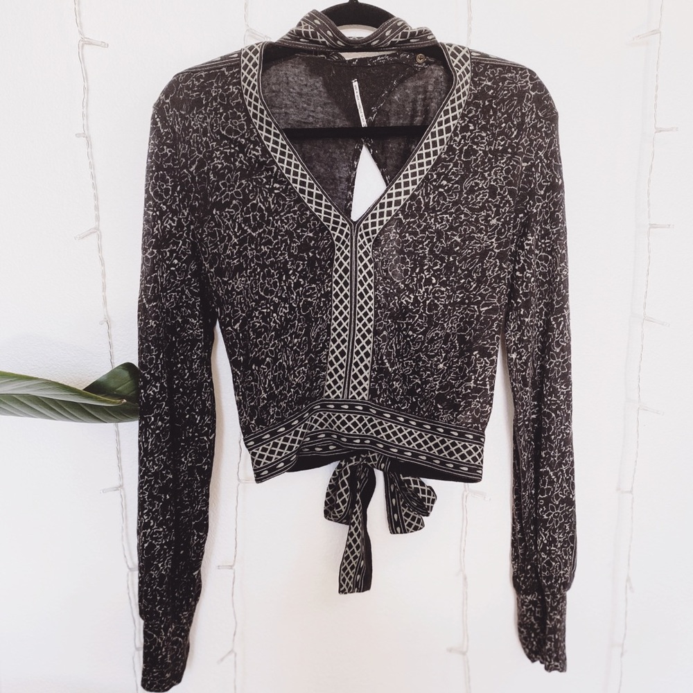 Free People Printed Crop Top